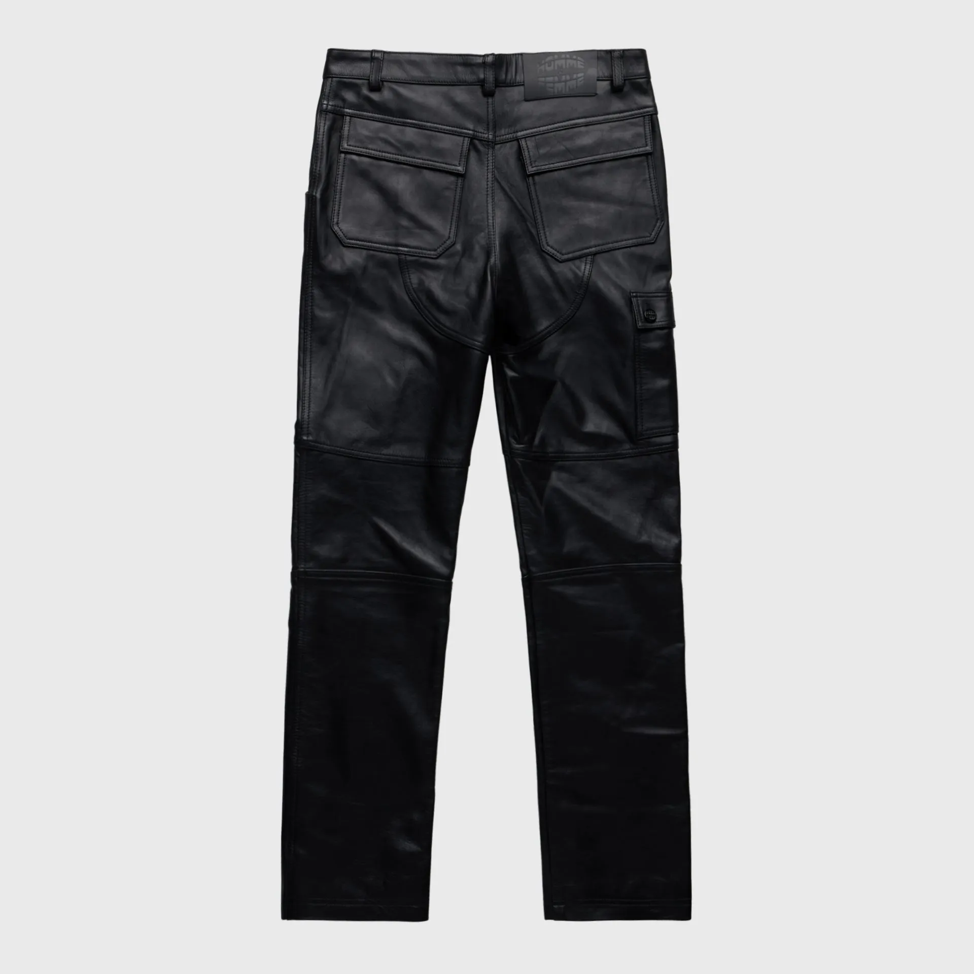 Leather Cargo Pant Black