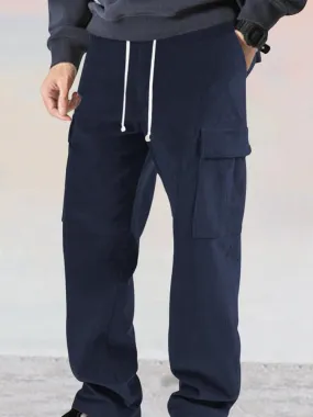 Leisure Straight-Leg Corduroy Pants