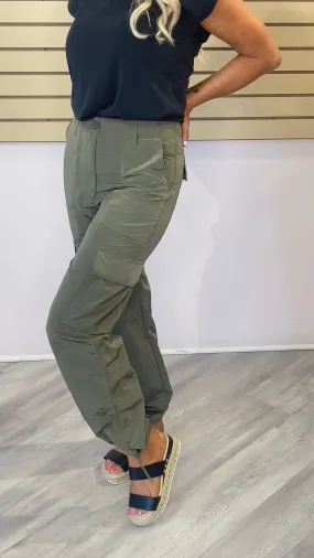 LIGHT WEIGHT OLIVE CARGO PANT