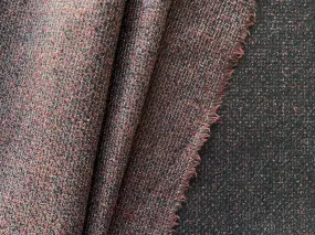 Loro Piana Chocolate Brick & Black Wool Tweed (Made in Italy)