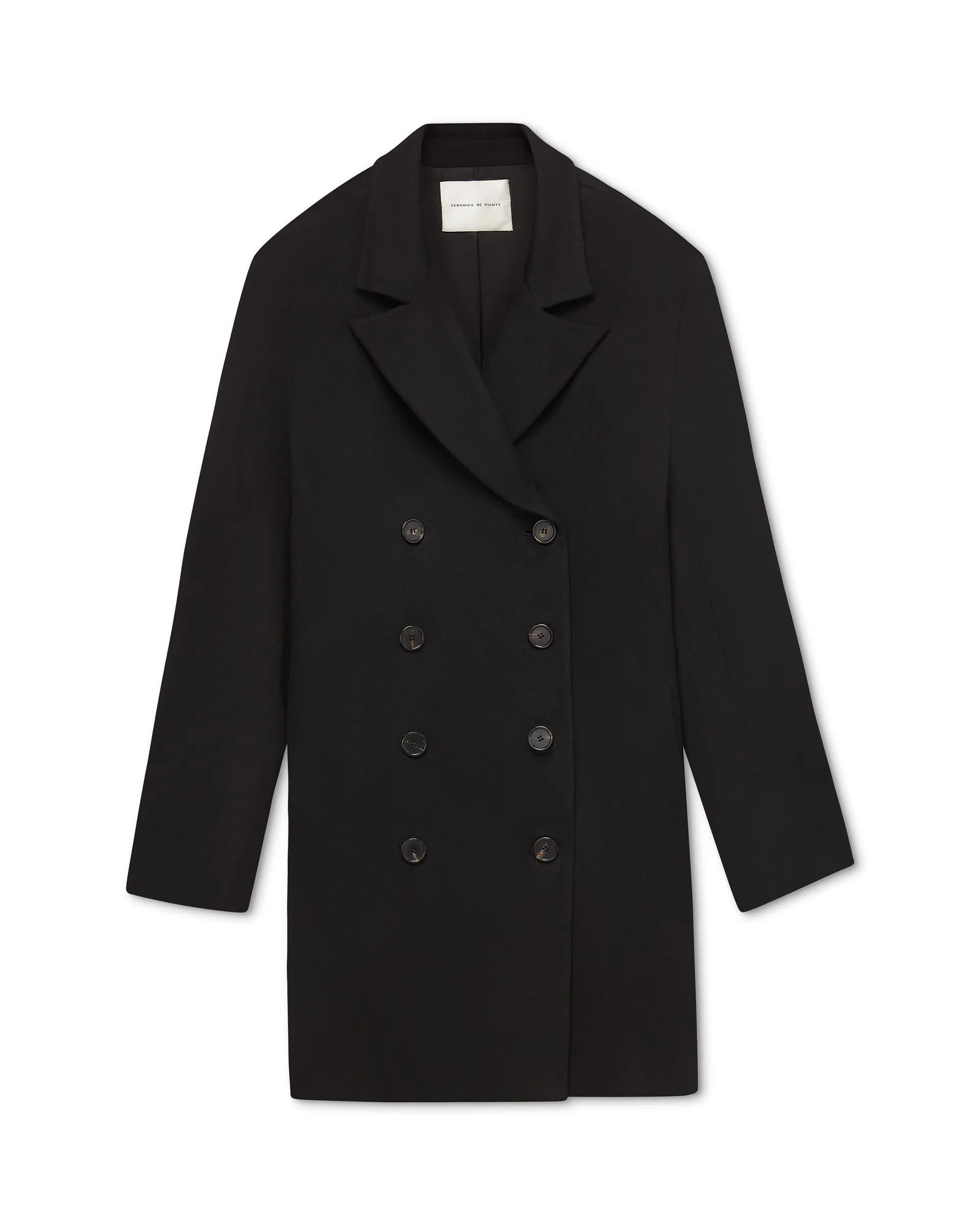 Lucas Coat in Cashmere, Black