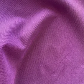 Luscious Mulberry Stretch Rayon & Cotton Blend Twill (Made in Italy)