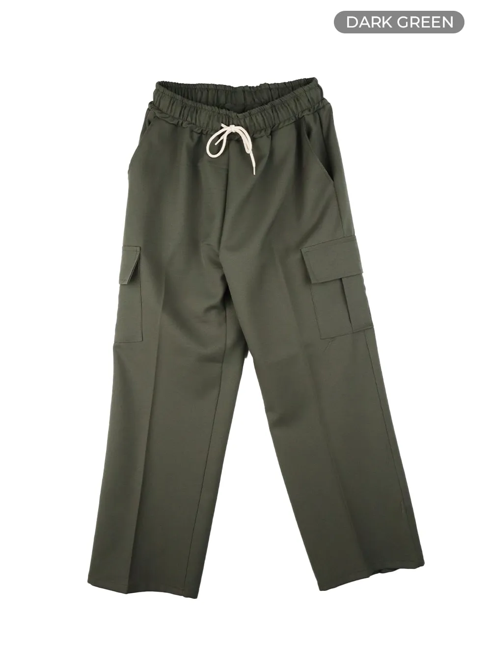 Men's Basic Straight Fit Cotton Cargo Pants IA401