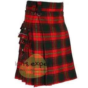 Men's Irish Ulster Tartan Kilts With Stylish Pockets