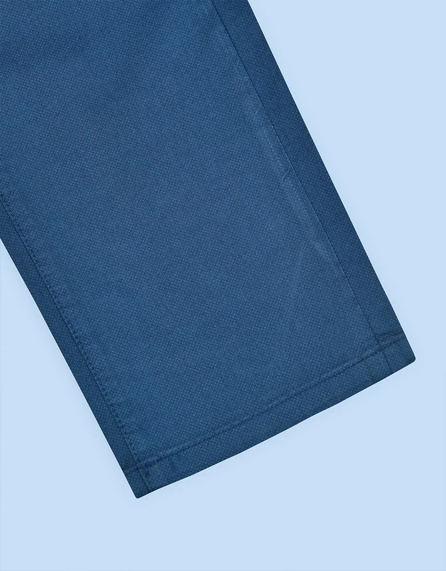 Men's Regular Fit Cotton Pant - Dark Blue