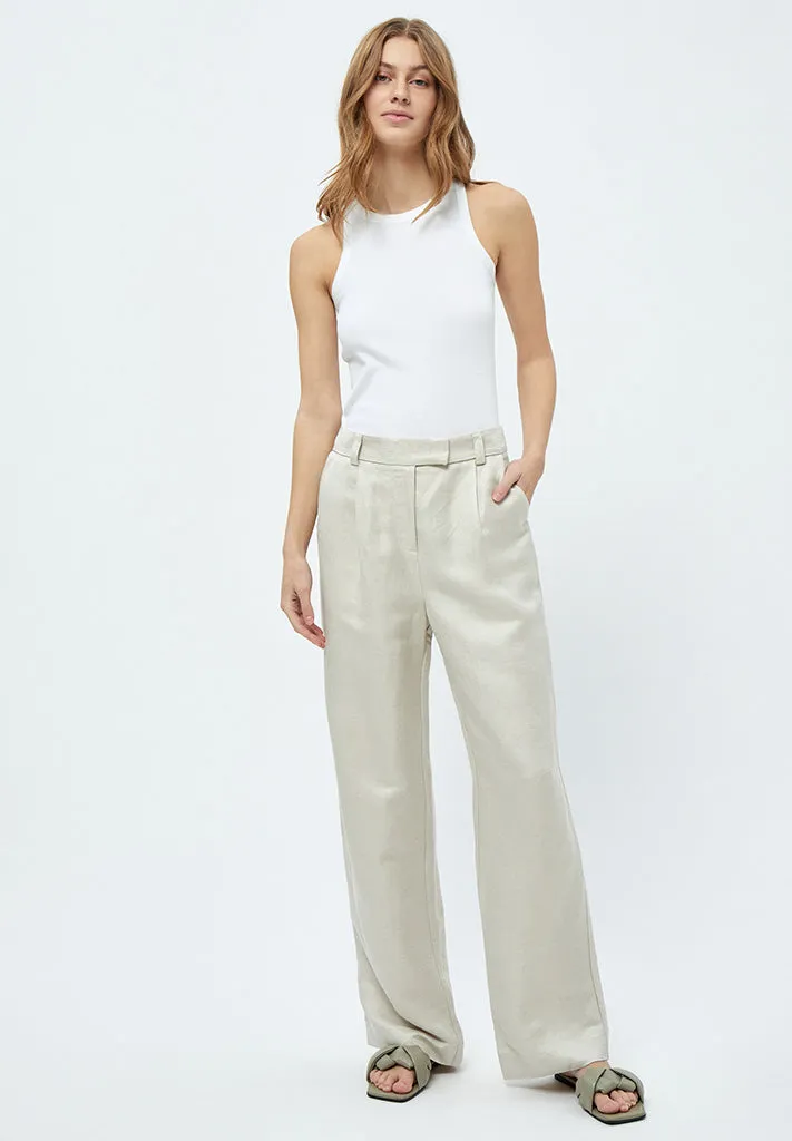 MSAuguste HW Linen Pants - Nomad Sand Melange