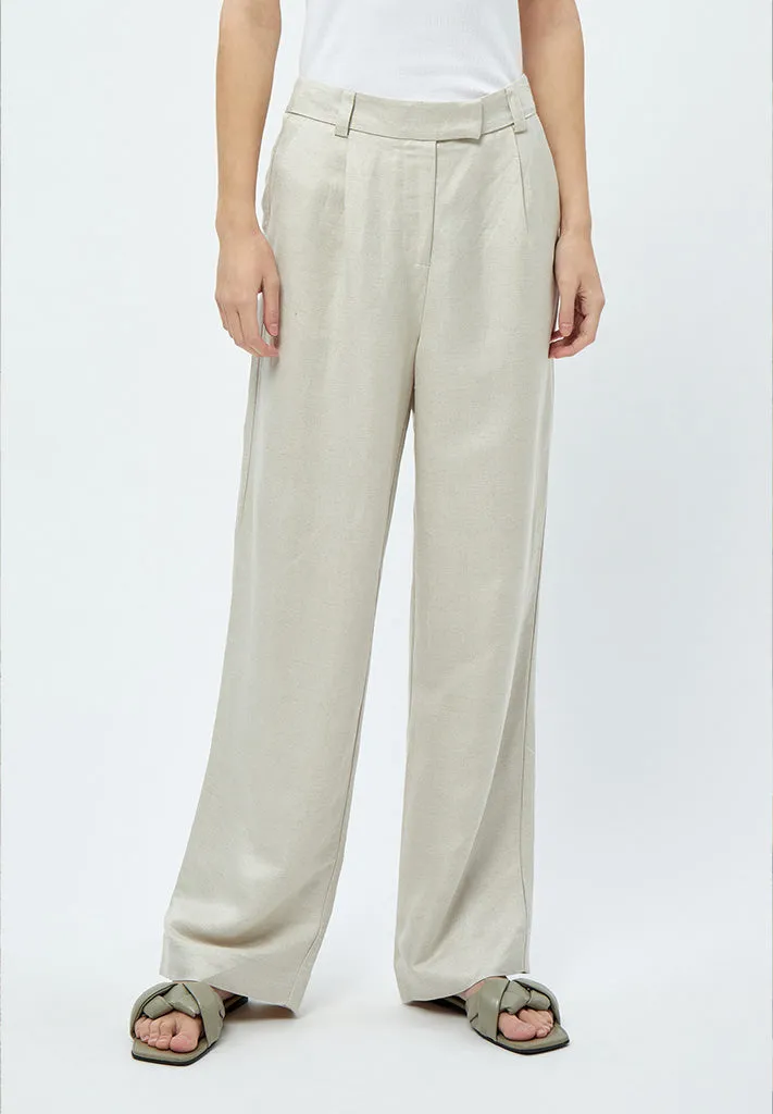 MSAuguste HW Linen Pants - Nomad Sand Melange