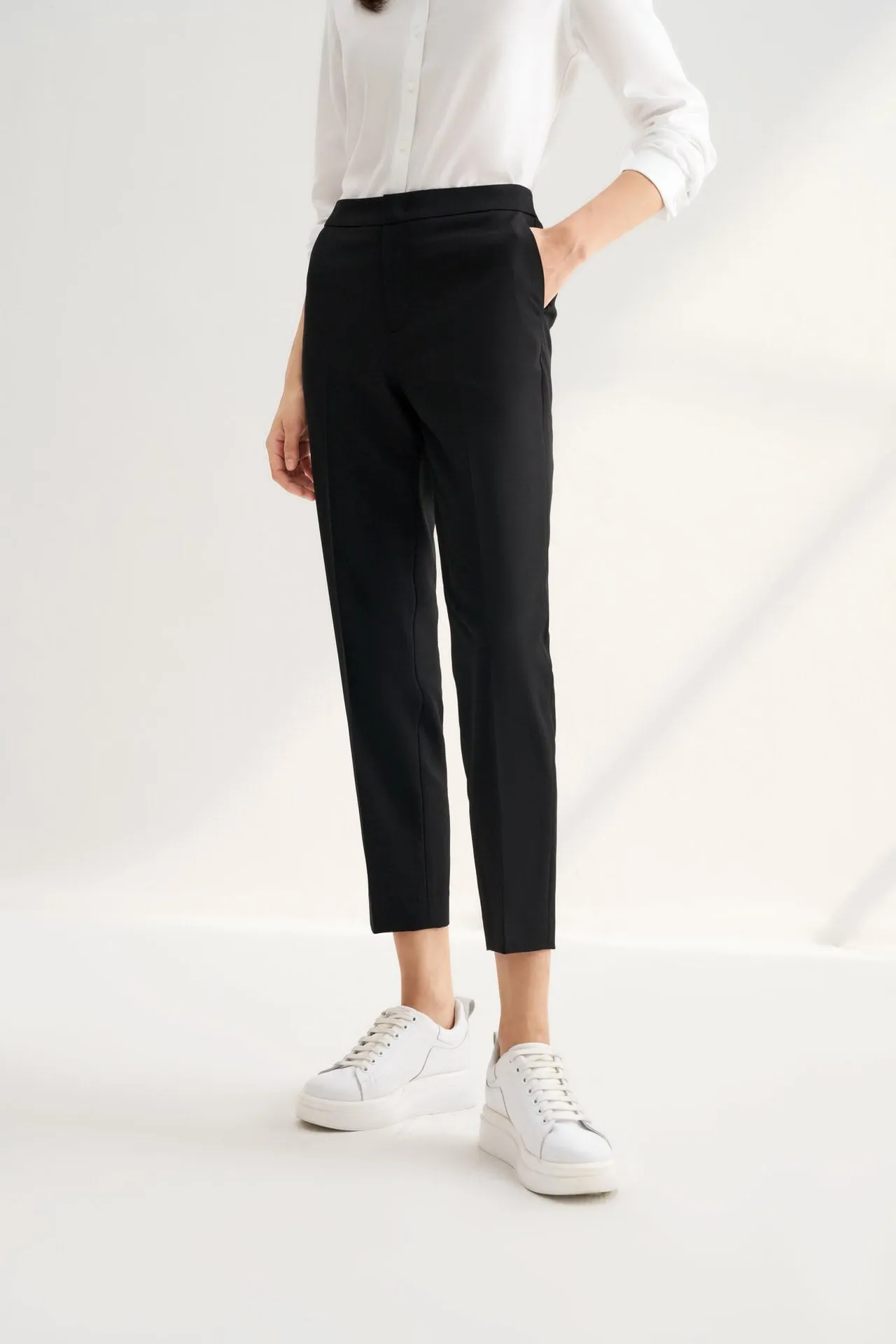 Multi-way Stretch Modal Cigarette Suit Pants