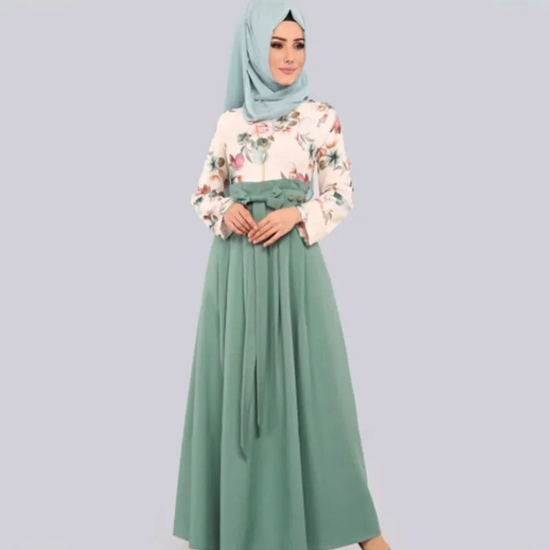 Muslim Print Dress Arab Hot Style