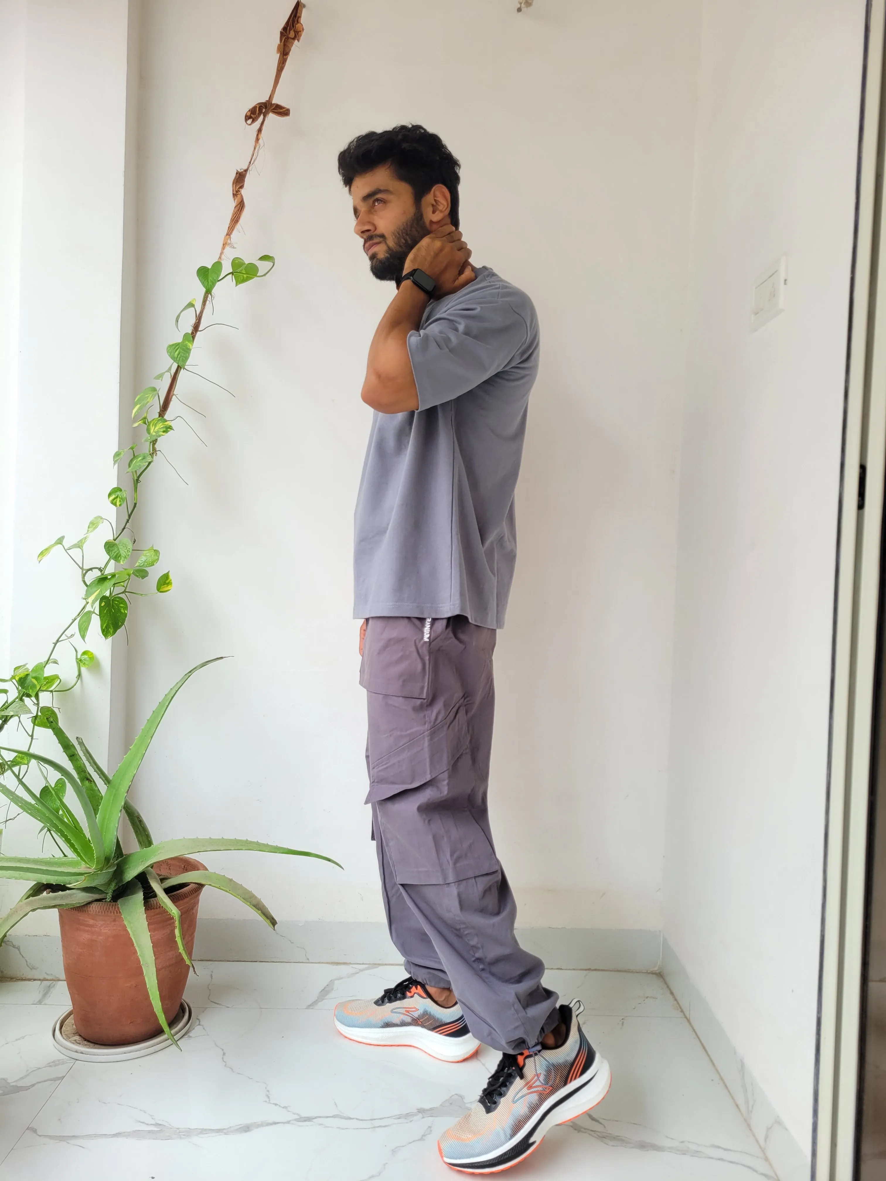 NOMAD Slate Grey Parachute Pants