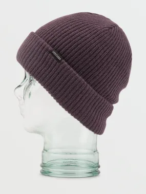 Polar Lined Beanie - Black Plum