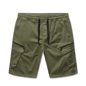 Police Doust Cargo Shorts Khaki