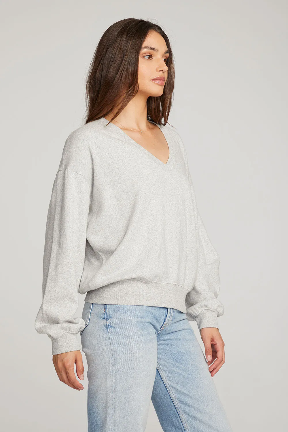 Poppy heather Grey Pullover