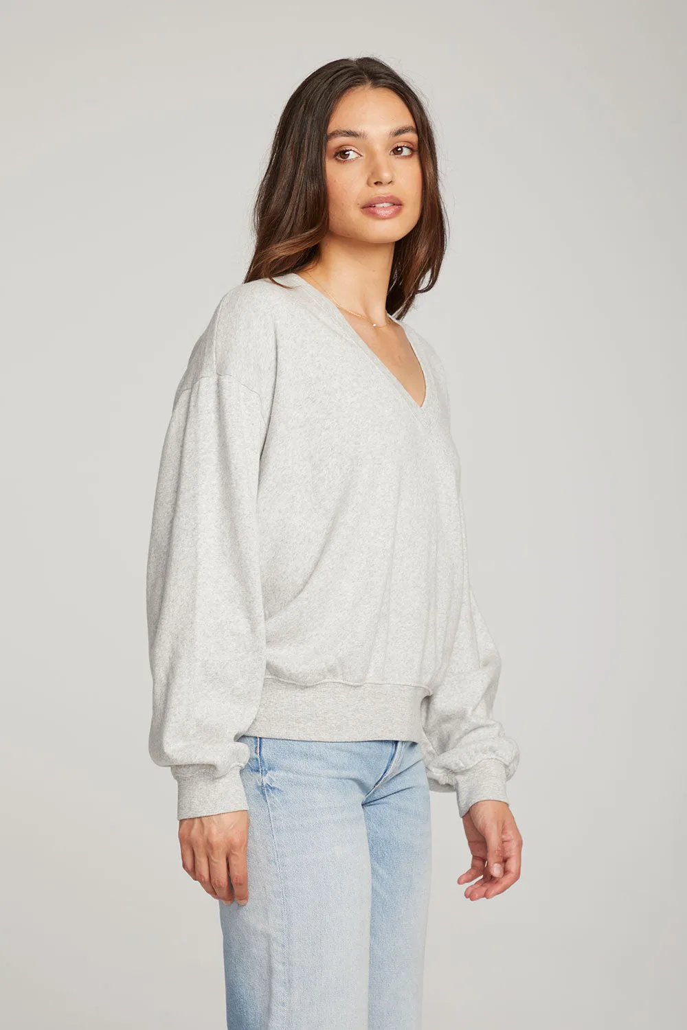 Poppy heather Grey Pullover