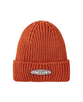 Premium Surf Shallow Beanie in Burnt Red