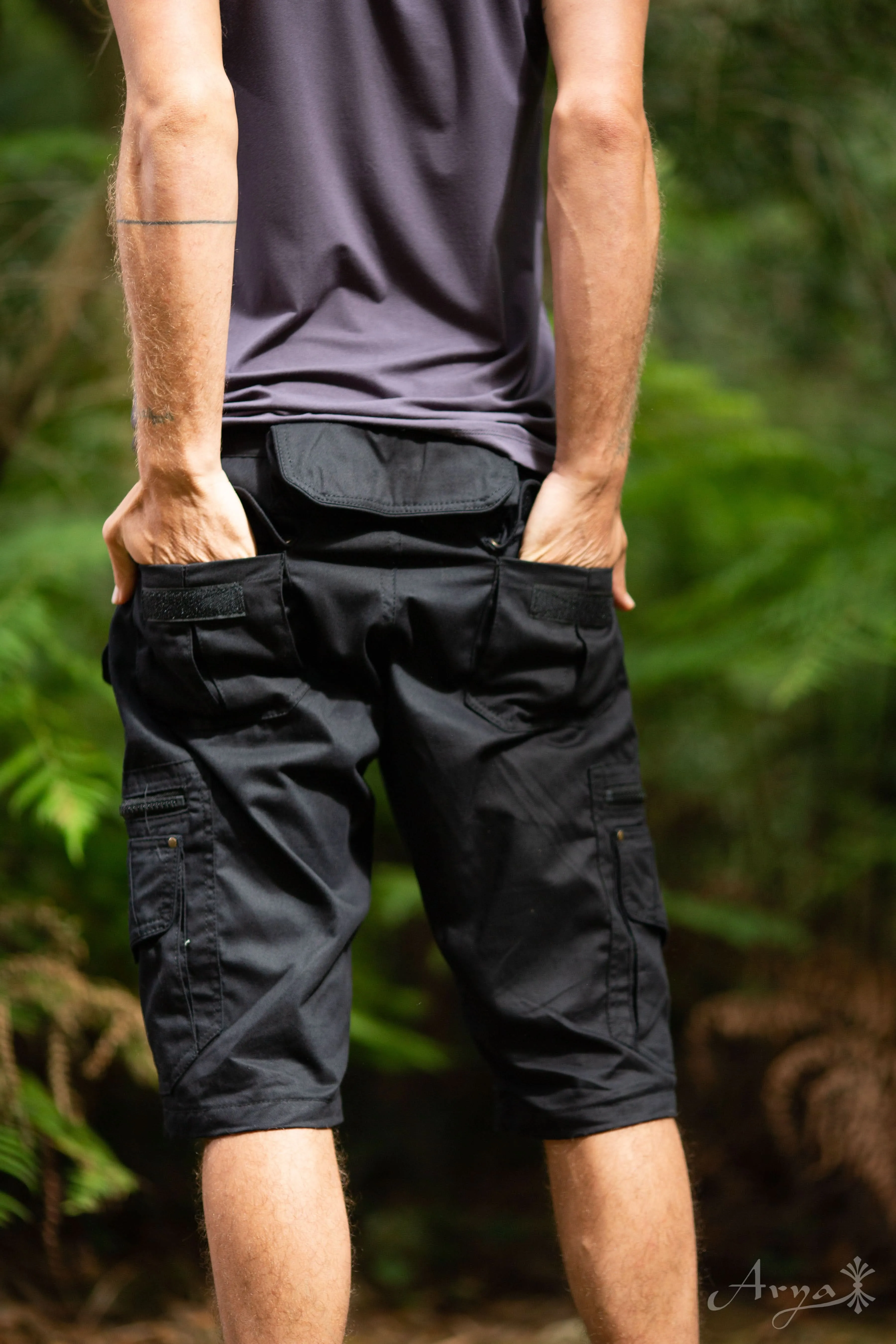 Psy Cargo Shorts  - Black