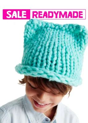 READY TO SHIP READYMADE CLEARANCE SALE!! - Mini Kitty Hat 2-4 years - Merino