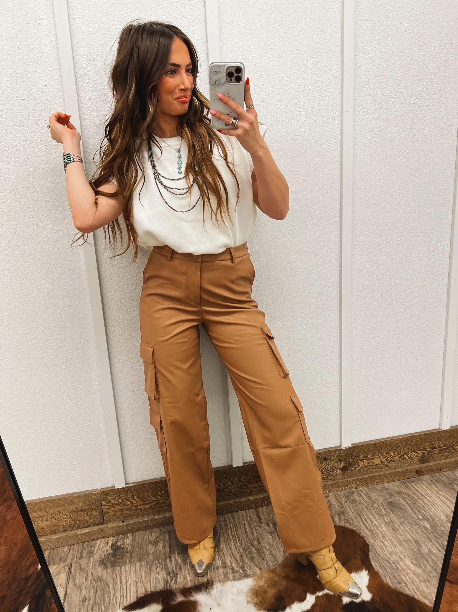 Relaxed Cargo Pants (Camel)