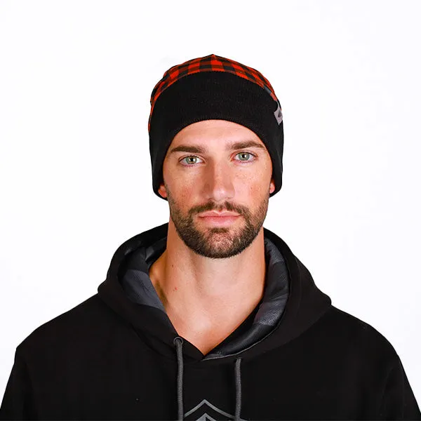 Reversible Beanie | Lumberjack Red