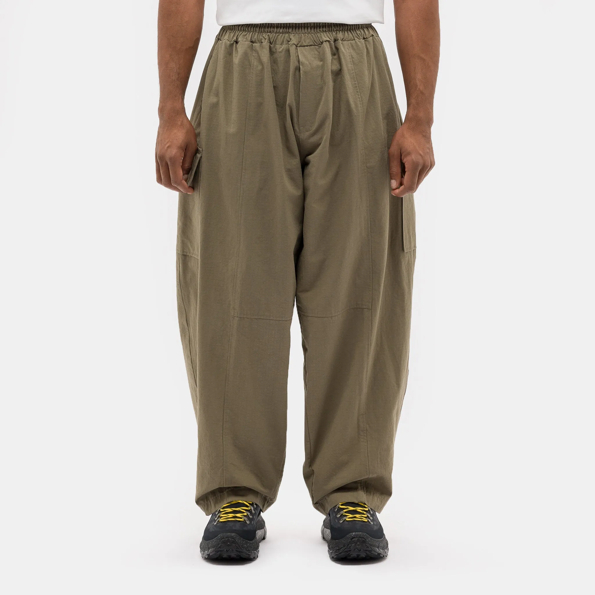 Ripstop Cargo Wide Pant in Khaki