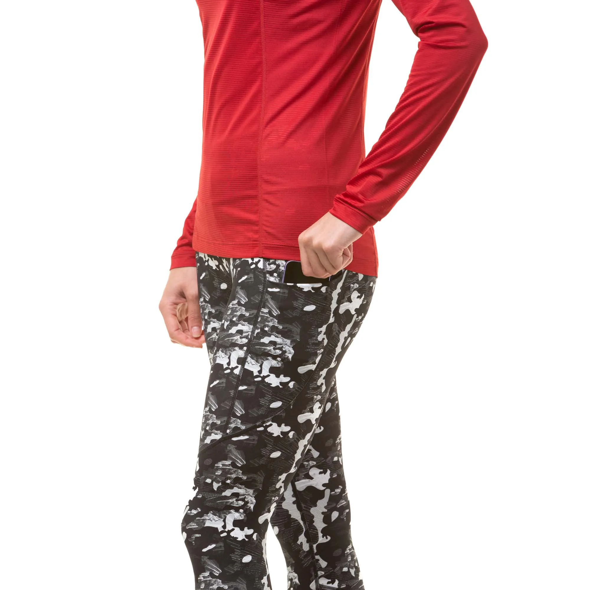 Ronhill | Women's Tech Tight - Mono Fern Frost