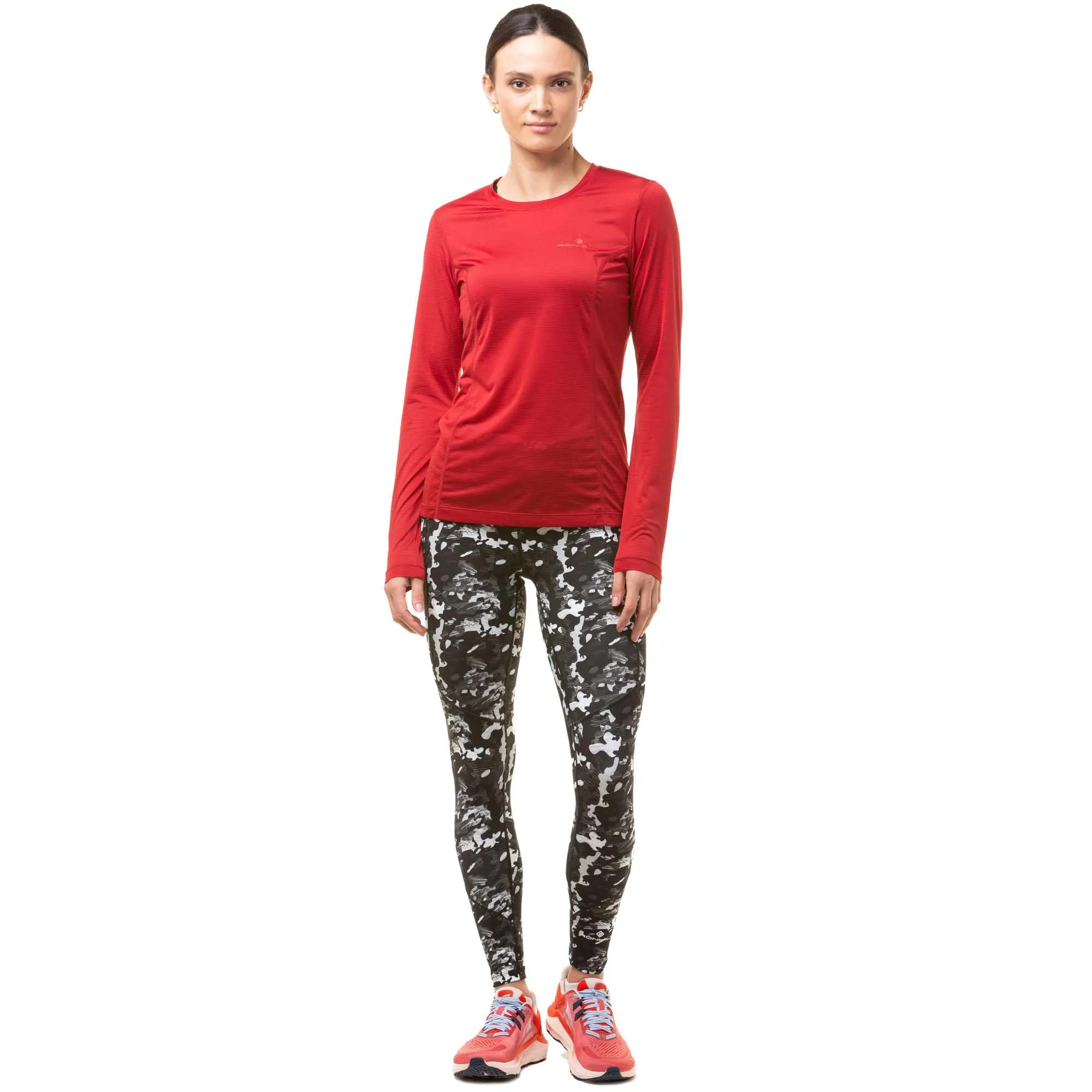 Ronhill | Women's Tech Tight - Mono Fern Frost