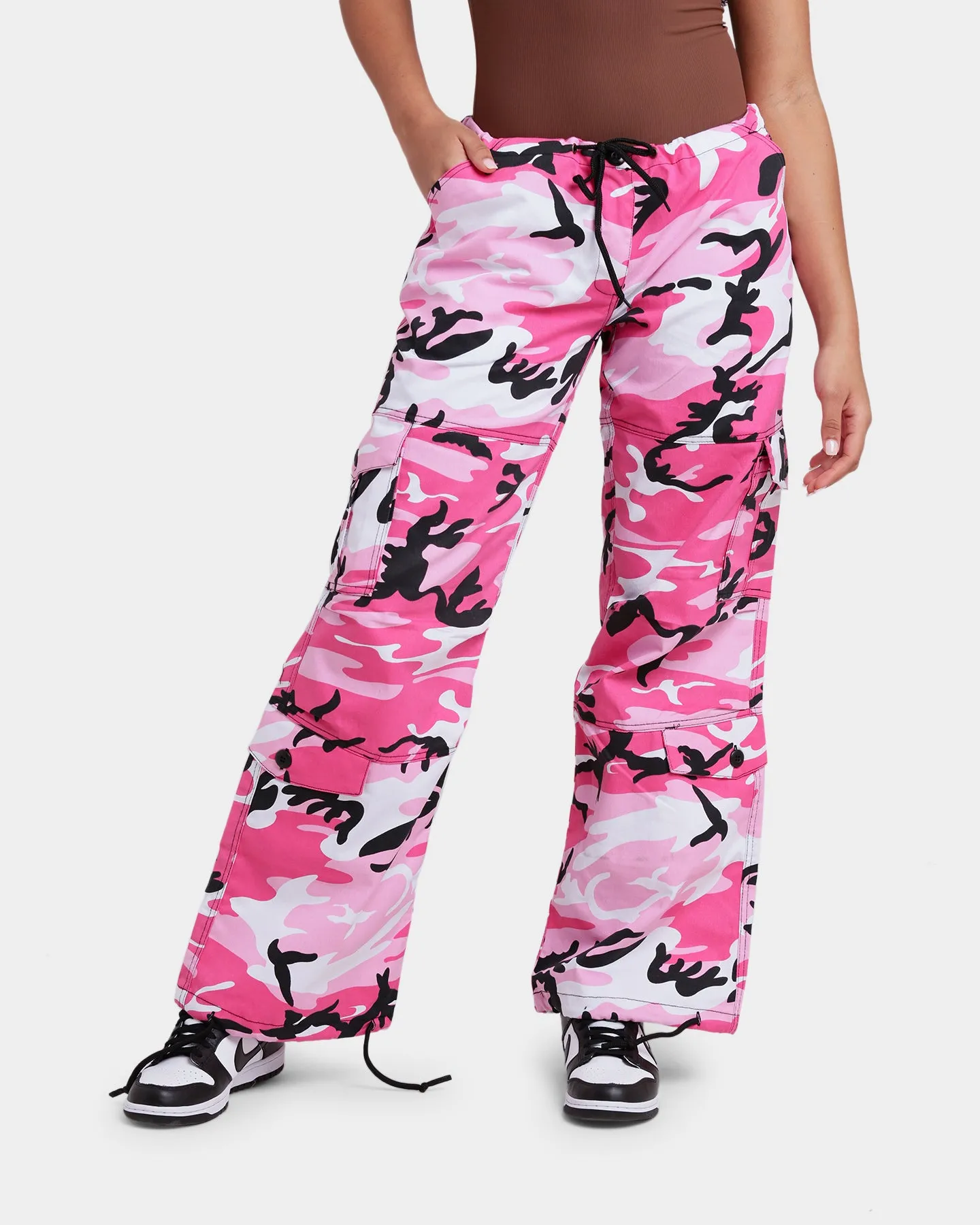 Rothco Women's Paratrooper Fatigue Pants Pink Camo