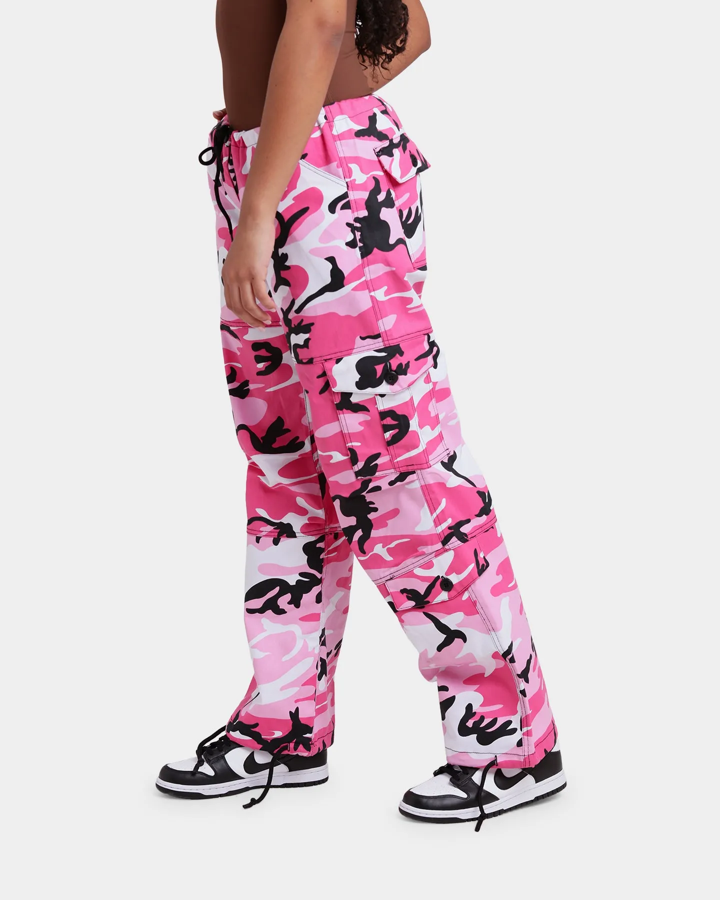 Rothco Women's Paratrooper Fatigue Pants Pink Camo