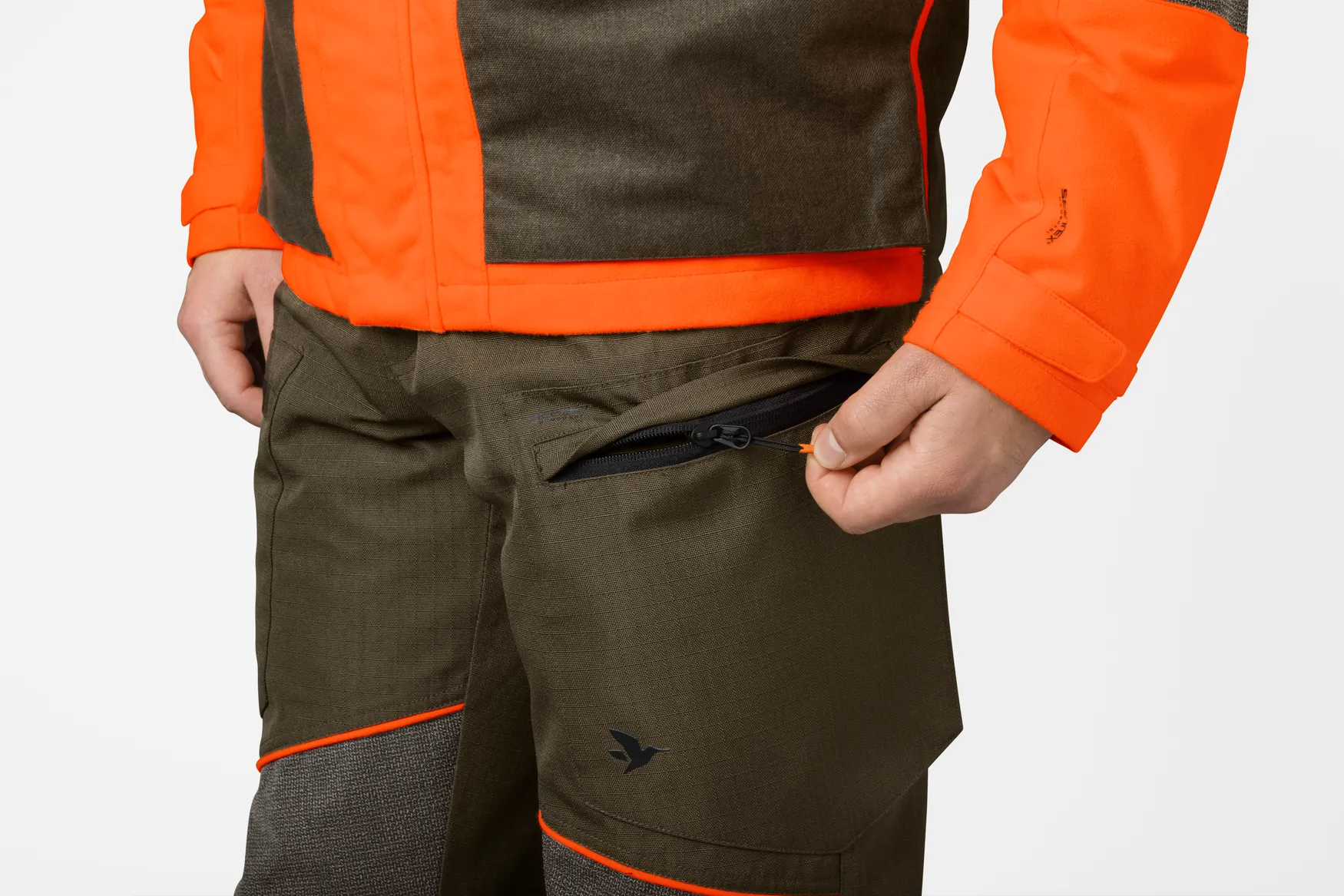 Seeland Men&#x27;s Venture Pants Pine Green/Hi-Vis Orange | Buy Seeland Men&#x27;s Venture Pants Pine Green/Hi-Vis Orange here | Outnorth