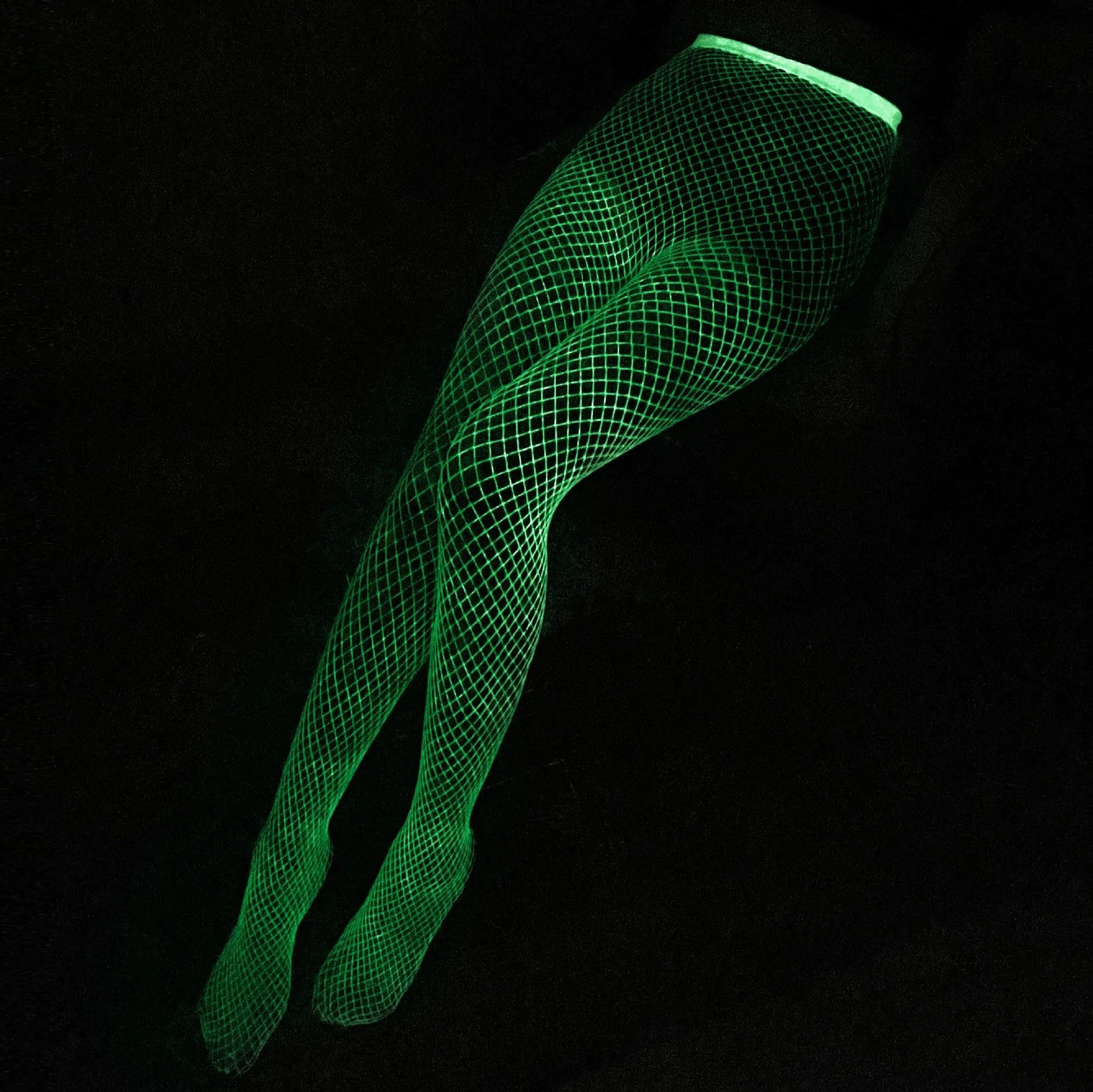 Sexy Glowing Fishnet Bodysuit Tights For Women, Erotic Lingerie Cosplay