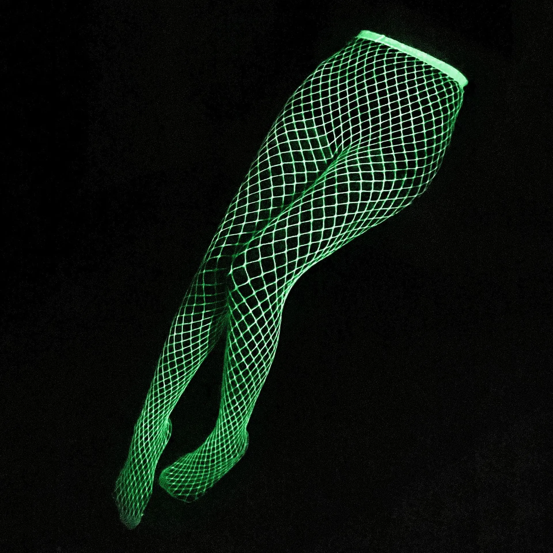 Sexy Glowing Fishnet Bodysuit Tights For Women, Erotic Lingerie Cosplay