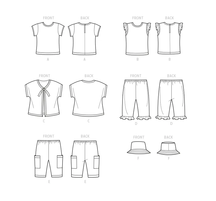 Simplicity Pattern SS9616 Babies' Tee-Shirts, Jacket, Pants and Hat