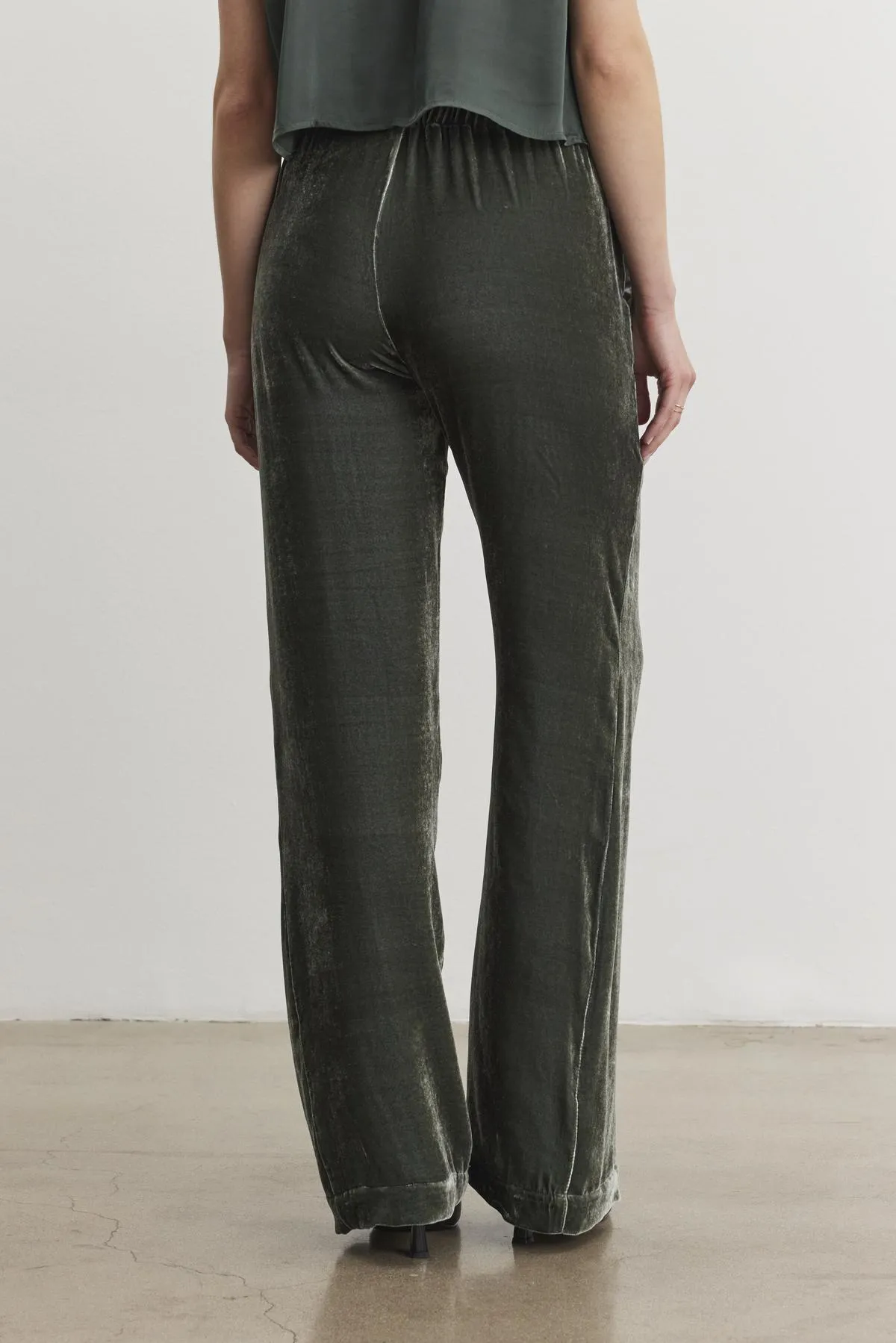 SORINE SILK VELVET PANT