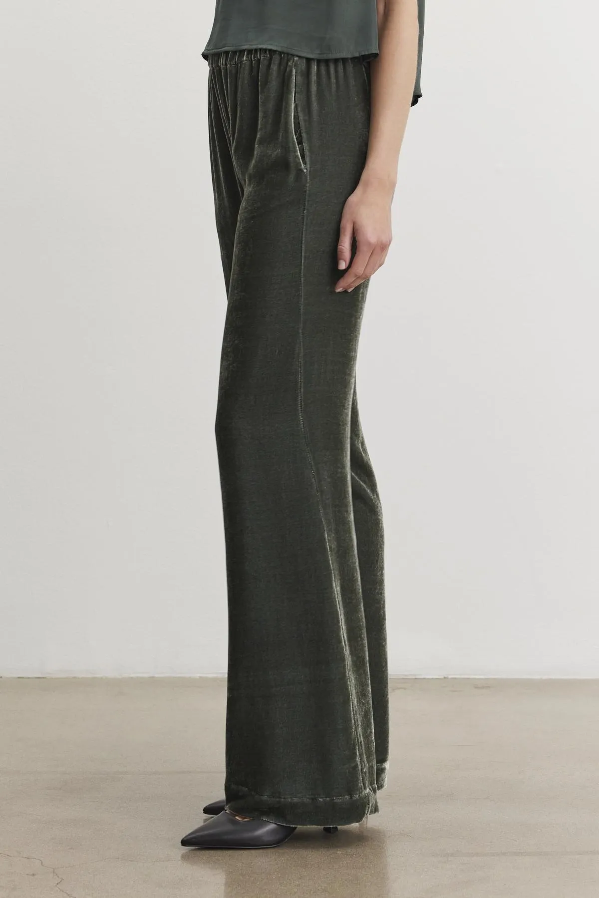 SORINE SILK VELVET PANT