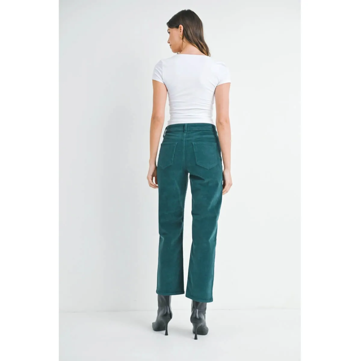 Straight Leg Corduroy Pants