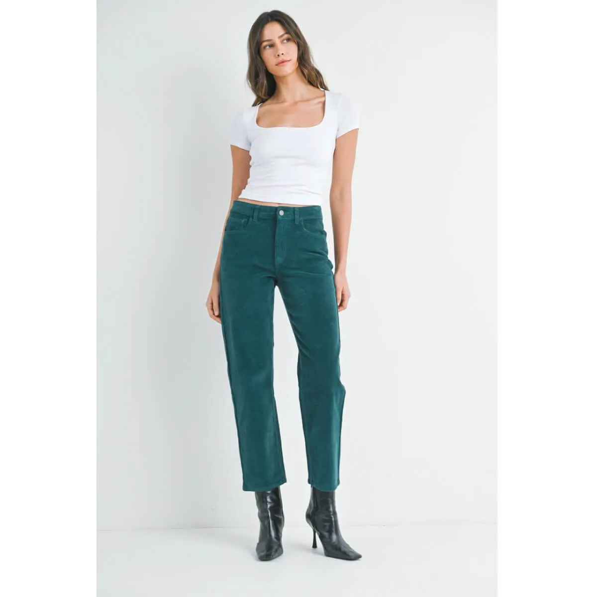 Straight Leg Corduroy Pants