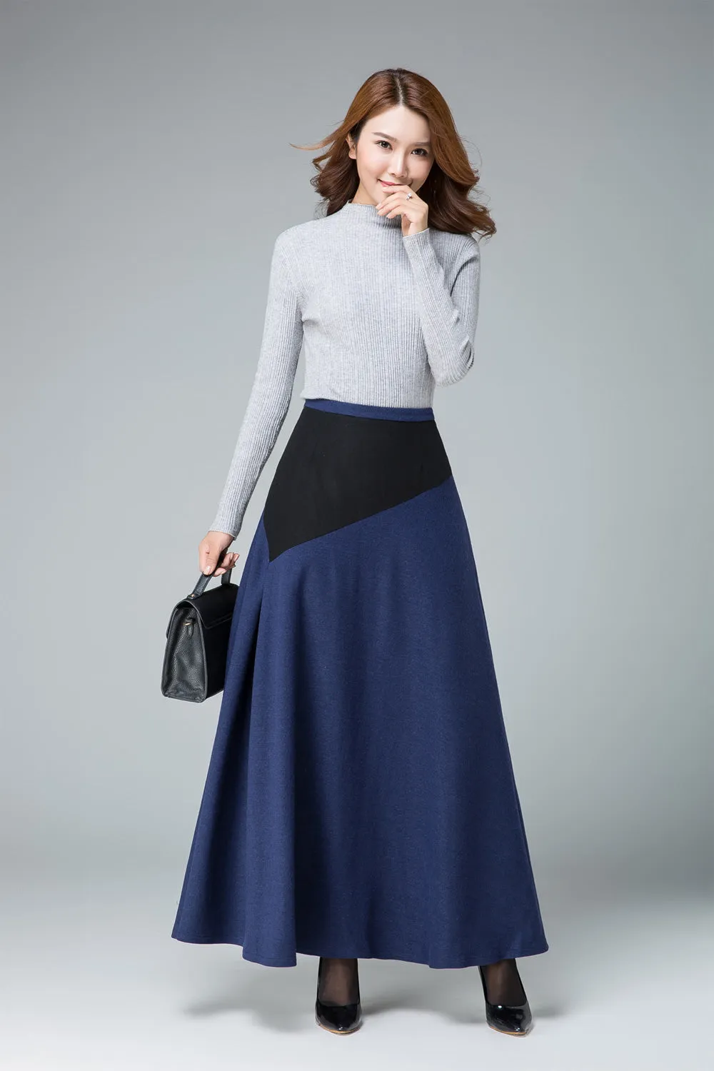 straight skirt, winter skirt, wool skirt, winter skirt, long skirt, womens skirts 1838