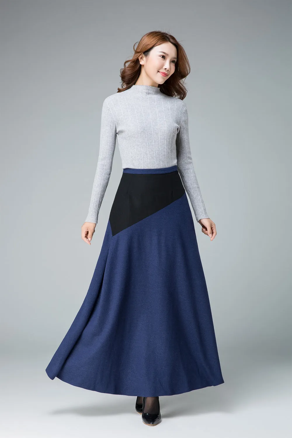 straight skirt, winter skirt, wool skirt, winter skirt, long skirt, womens skirts 1838