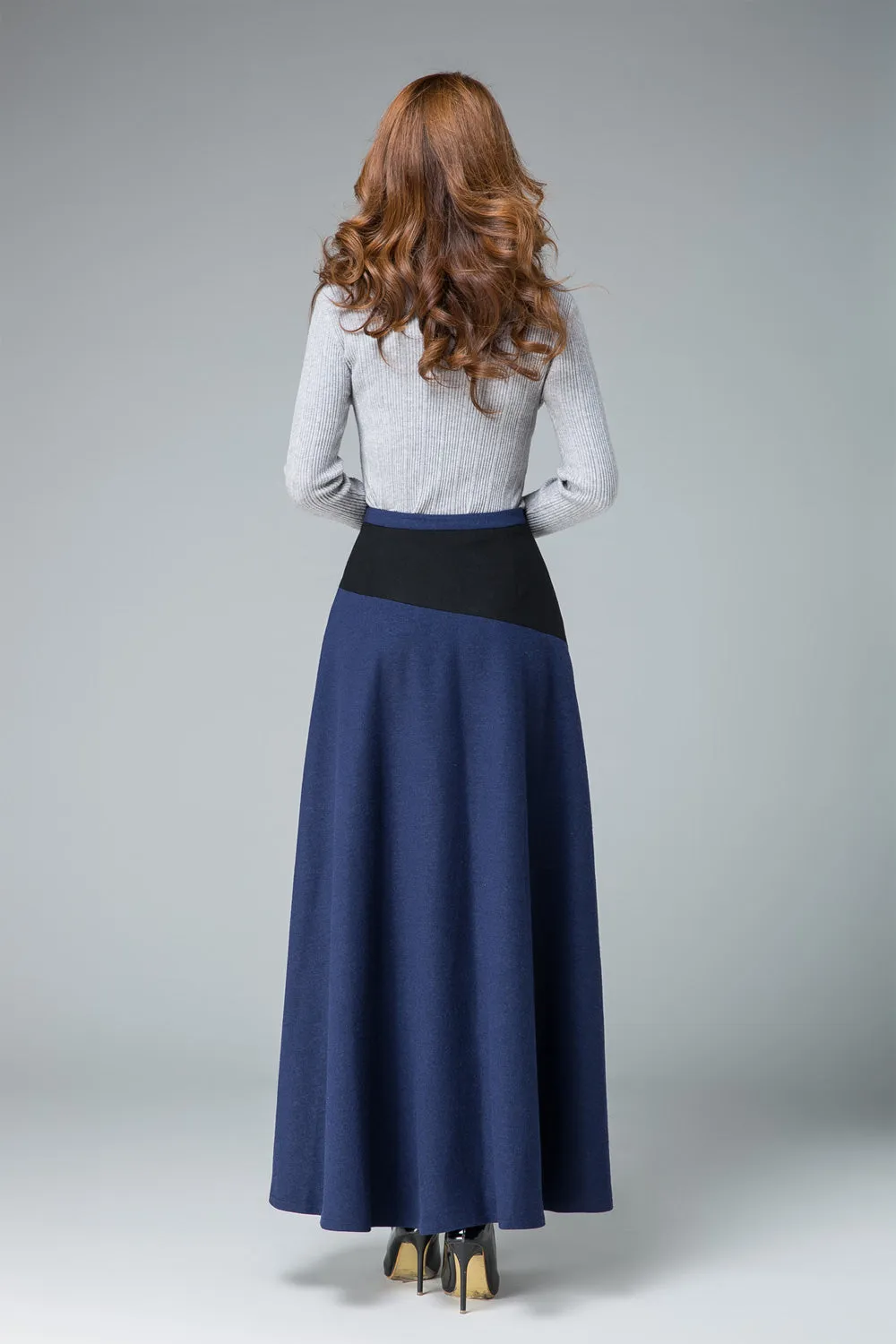 straight skirt, winter skirt, wool skirt, winter skirt, long skirt, womens skirts 1838