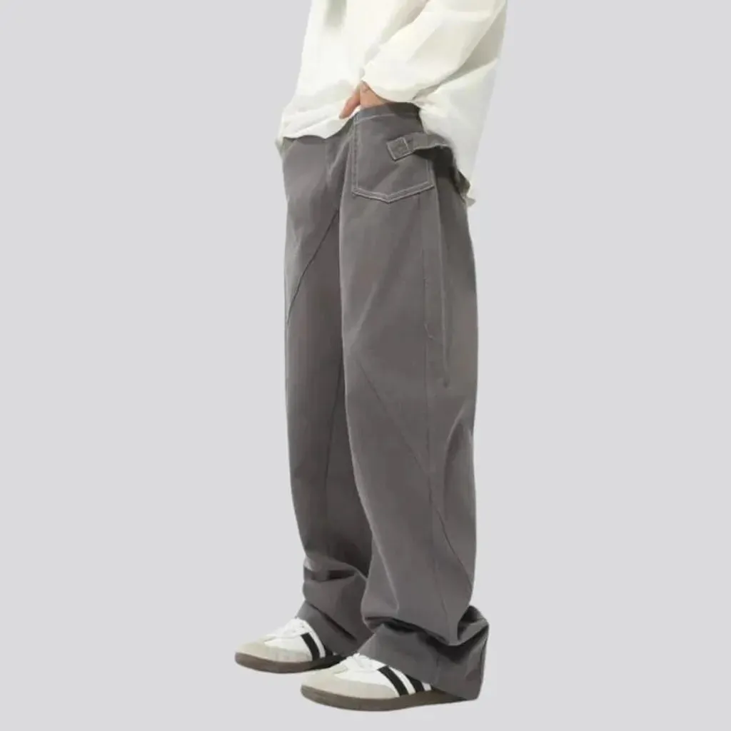 Stylish baggy men's jeans pants