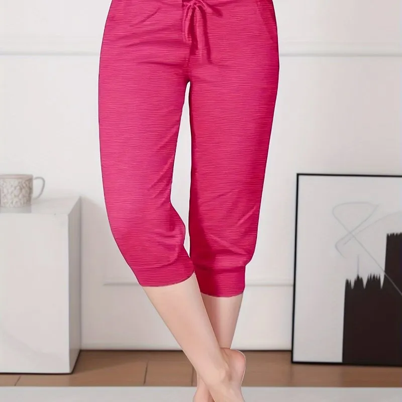 Stylish Drawstring Capris Perfect for Spring  Summer Fashion