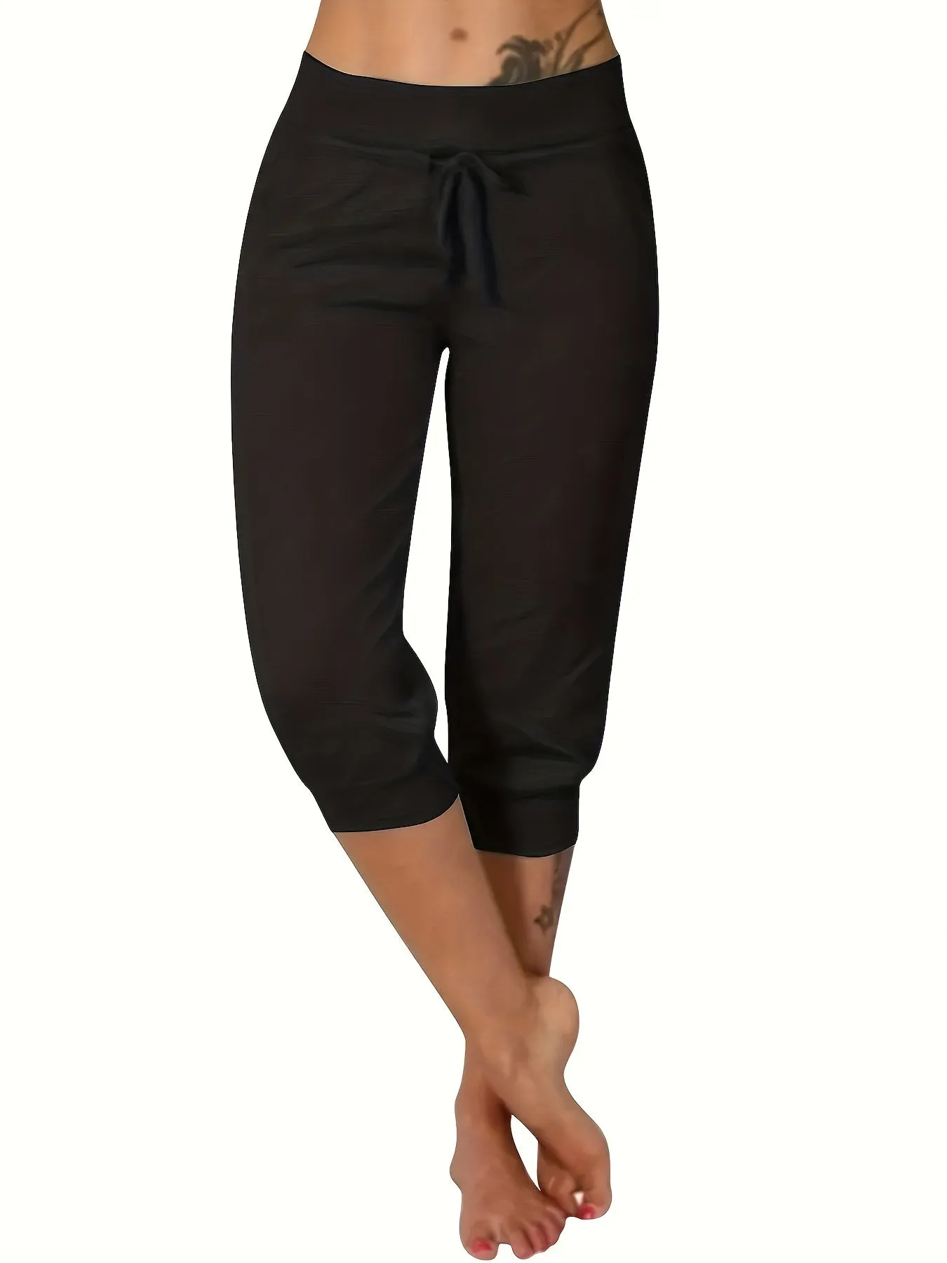 Stylish Drawstring Capris Perfect for Spring  Summer Fashion