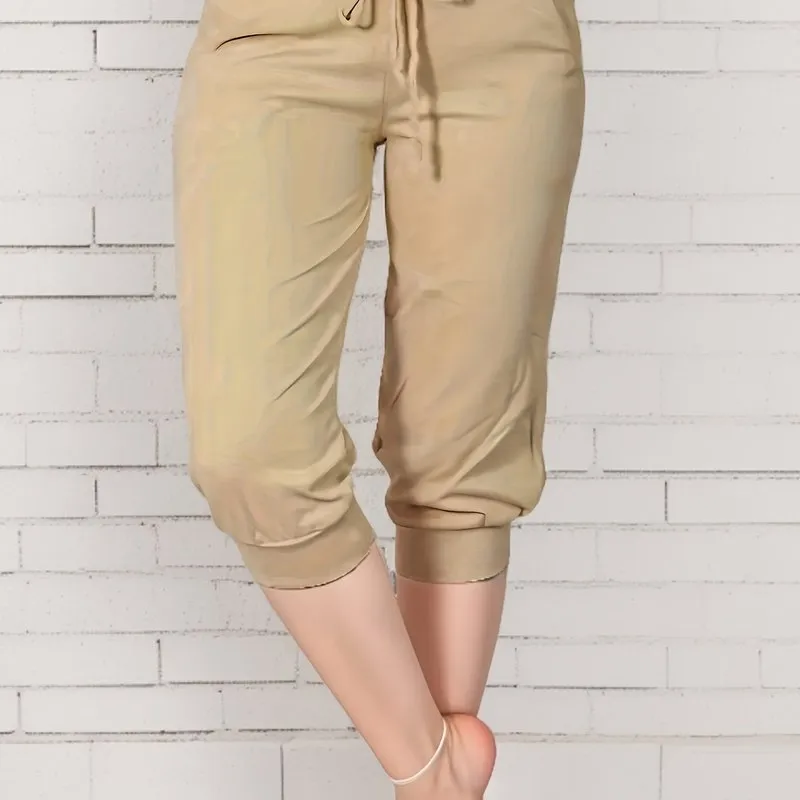 Stylish Drawstring Capris Perfect for Spring  Summer Fashion