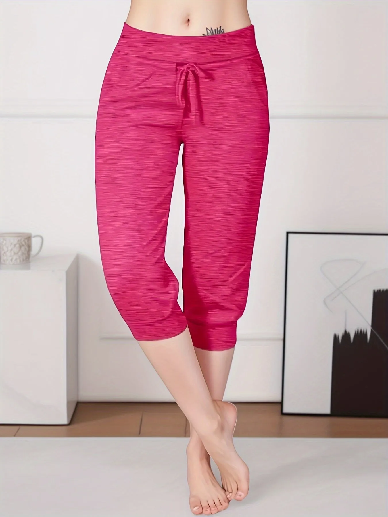 Stylish Drawstring Capris Perfect for Spring  Summer Fashion