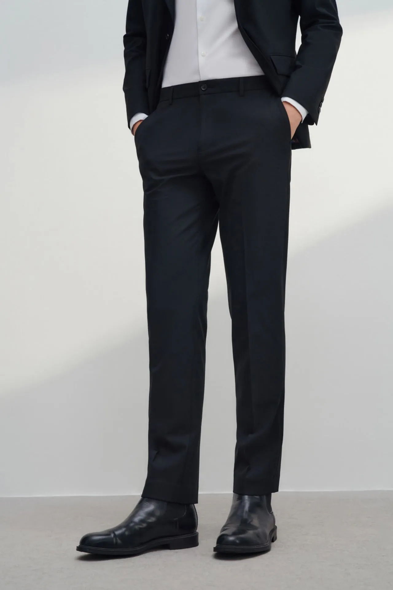 Super Soft Touch Multi-Way Stretch Smart Fit Twill Suit Pants