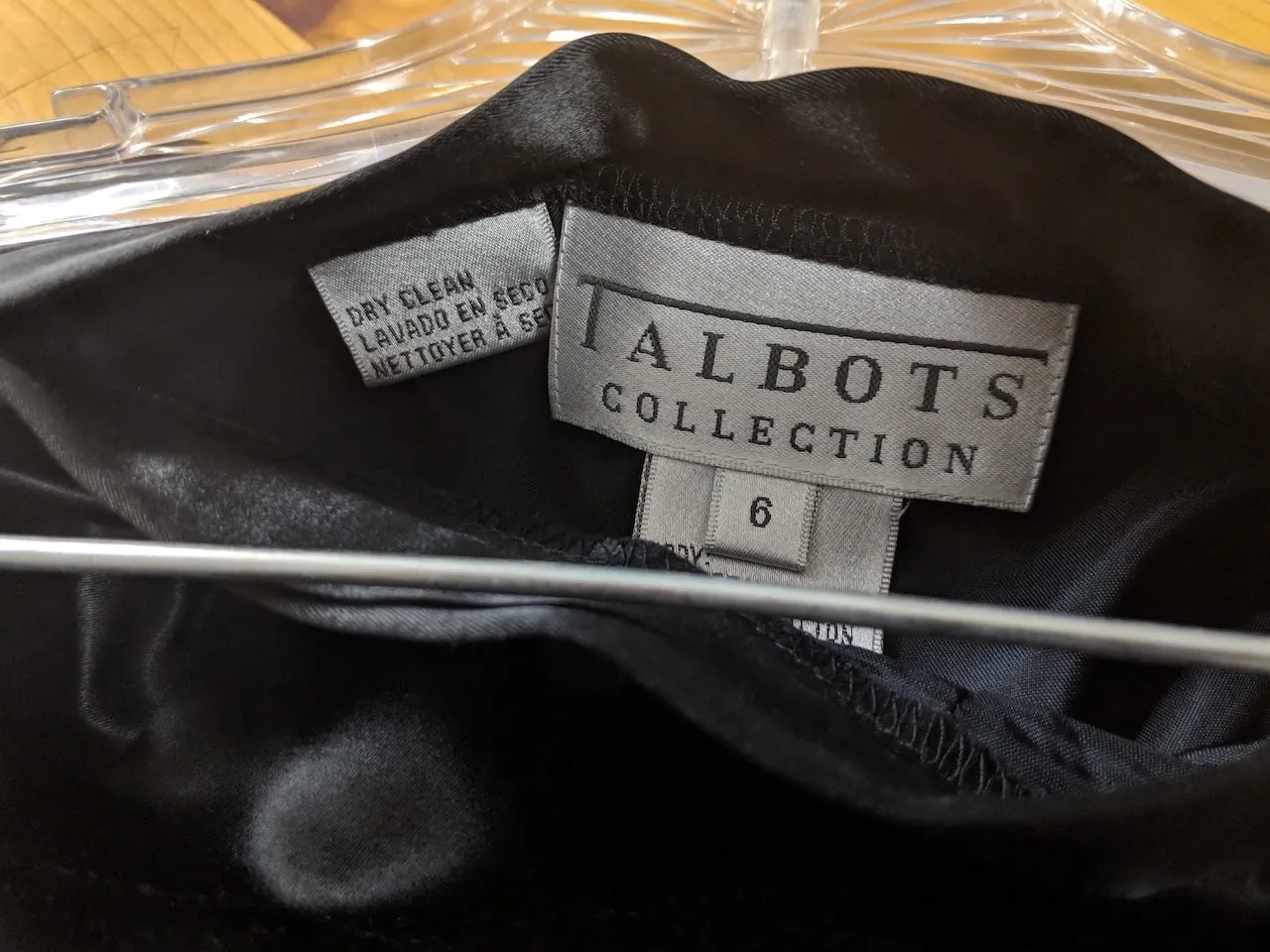 Talbots Collection Black Two Piece Satin-Look Pants set Tapered Ankle, Sleeveless, scoop neck top