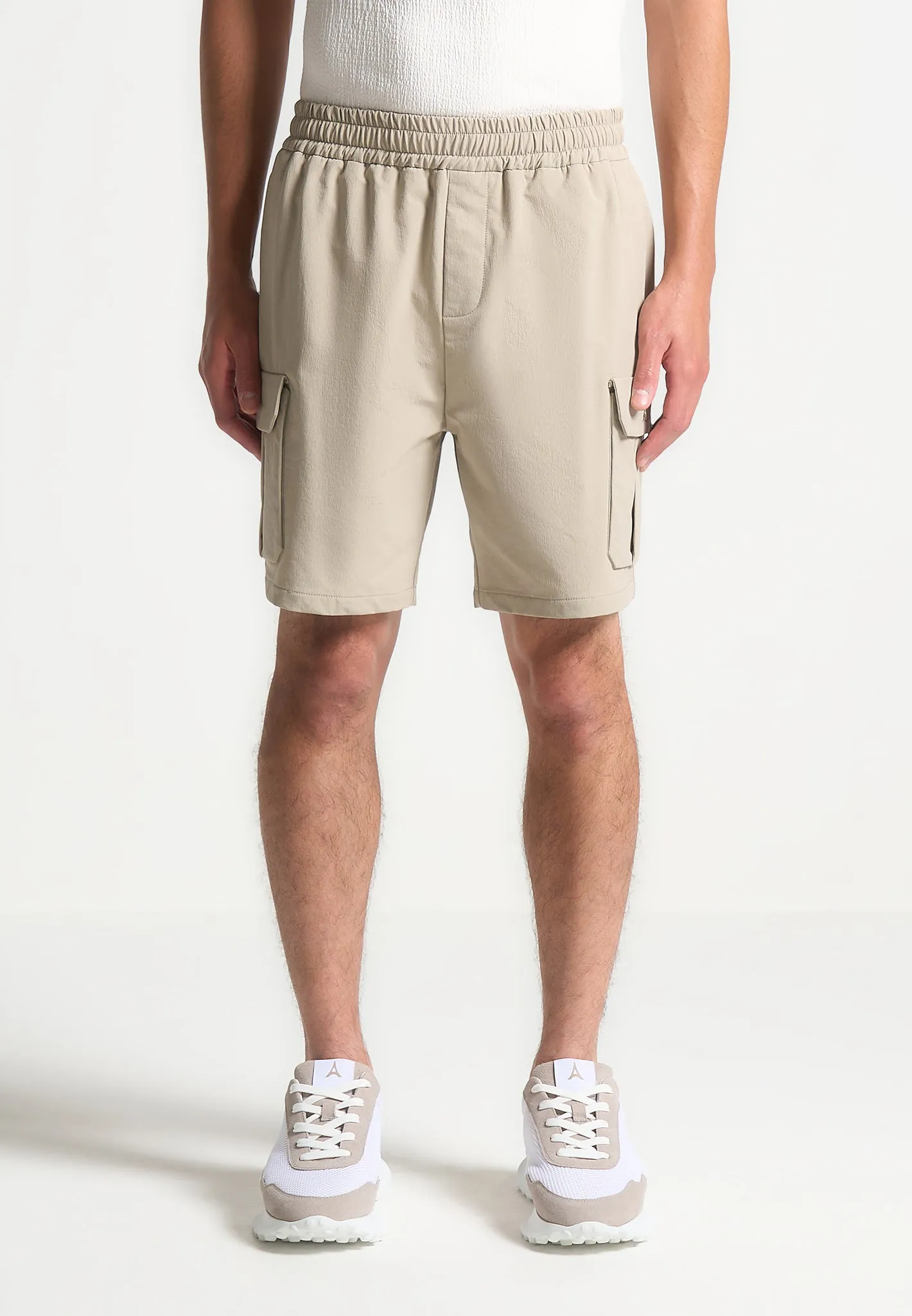 Technical Cargo Shorts - Taupe