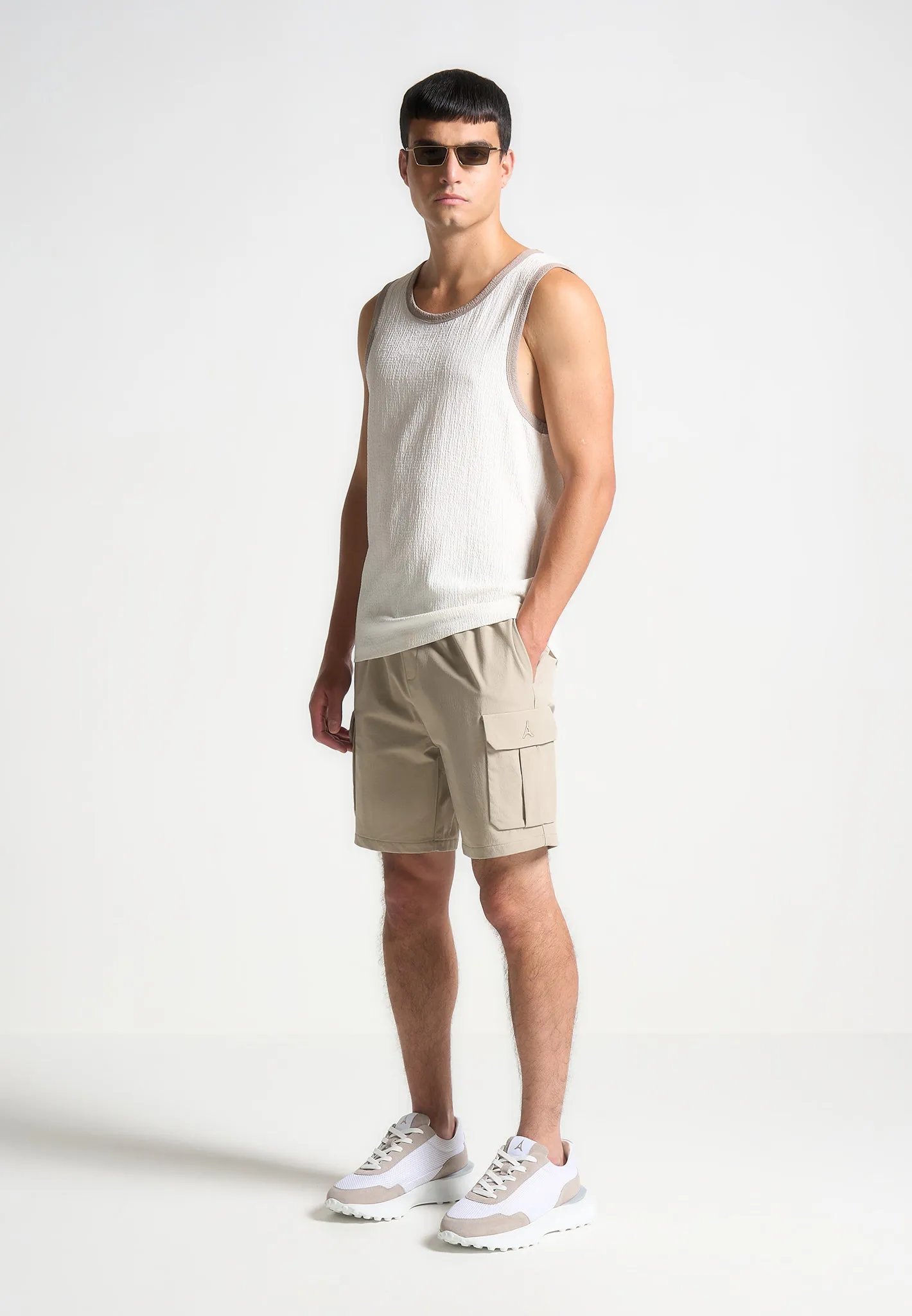 Technical Cargo Shorts - Taupe