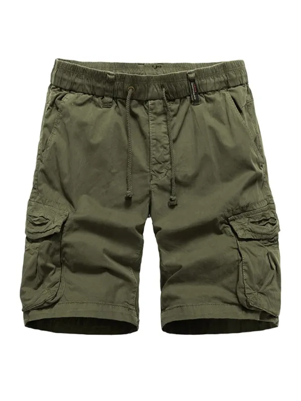 TEEK - Mens Multi-Pocket Quarter Cargo Shorts