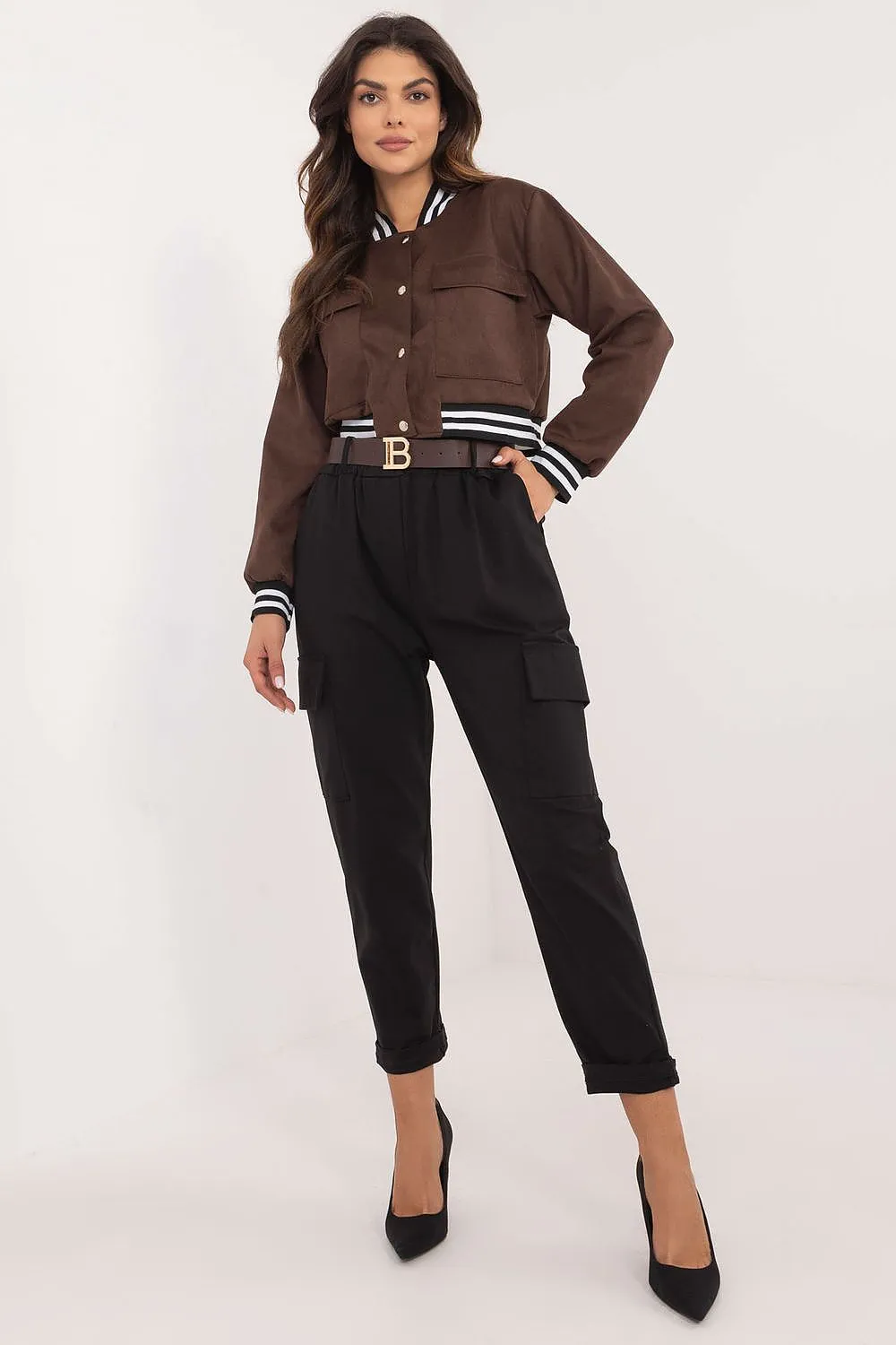 TEEK - Multiple Pocket Women Belted Trousers